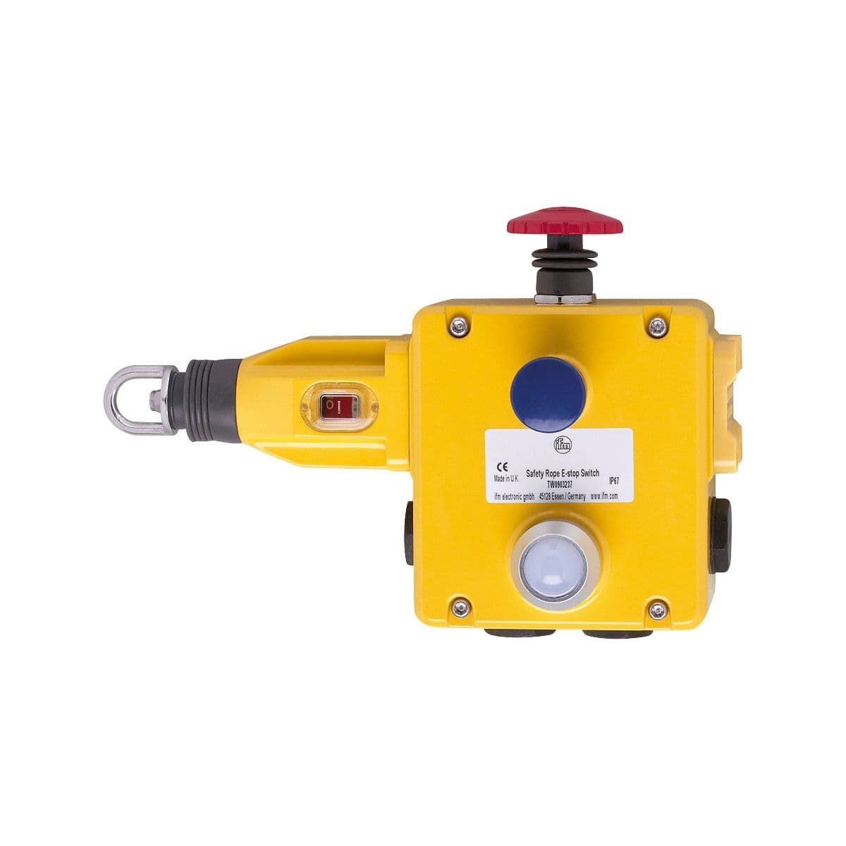 ifm Electronic ZB0073 Safety rope emergency stop switch, Reliable protection of extensive hazardous areas, Design: LED 110 V AC ZB0073 on Advantage Electric Supply
