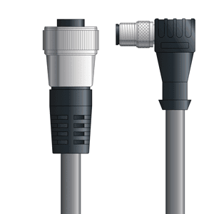 Lapp DN4110032F02 DN4110032F02 - LAPP UNITRONIC® DeviceNet Cordsets 14 & 18 AWG / 1 + 1 pair Bus - Gray PVC - 7/8 in Female / M12 Male 90 deg connectors - 2m DN4110032F02 on Advantage Electric Supply