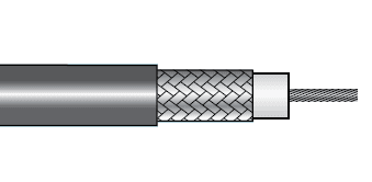 Alpha Wire 9058AC BK021 Alpha Essentials Coaxial RG-58/U 50 Ohm Cable - Braid Shield - 21 AWG - Black - 1400V - 1000ft - 9058AC BK021 9058AC BK021 on Advantage Electric Supply