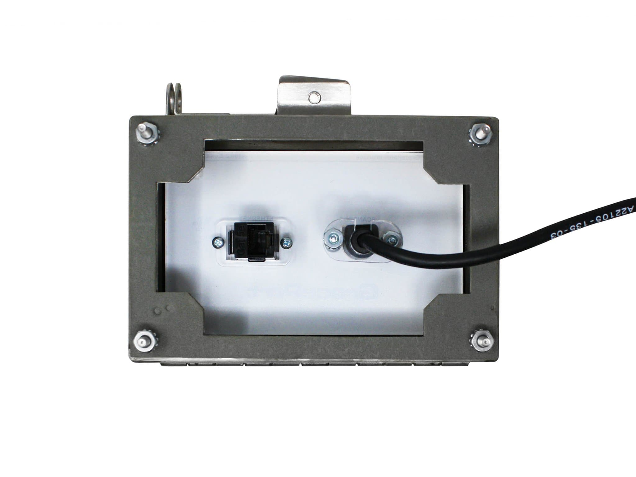 GRACE Engineered Products P-A10R2-M6RX Panel Interface Connector with A-B SCANport; Category 5e RJ45; Stainless Steel Panel Mount Housing; No outlet/power option P-A10R2-M6RX on Advantage Electric Supply