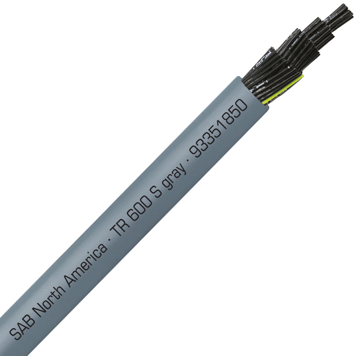 SAB 93351850 TR 600 S gray - 18 AWG/50c, oil resistant flexible exposed run tray cable, UL, CSA, WTTC, NFPA 79, CE, RoHS 93351850 on Advantage Electric Supply