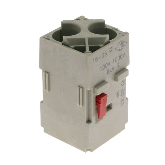 Mencom CX-02GM Mixo series, Male Rectangular Insert, 2 pin, 100 amp, Crimp CX-02GM on Advantage Electric Supply
