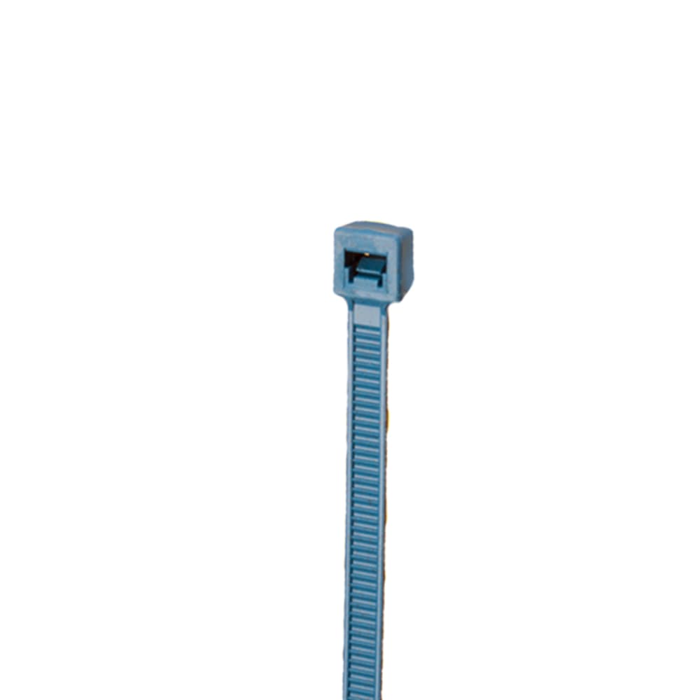 NSI Industries 418-MD 4" 18lb Metal Detectable Ties Teal 100 418-MD on Advantage Electric Supply