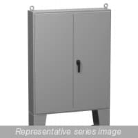 Hammond Manufacturing 1422E20 N12 Dbl Door Wallmount Encl w/panel - 72 x 60 x 20 - Steel/Gray 1422E20 on Advantage Electric Supply