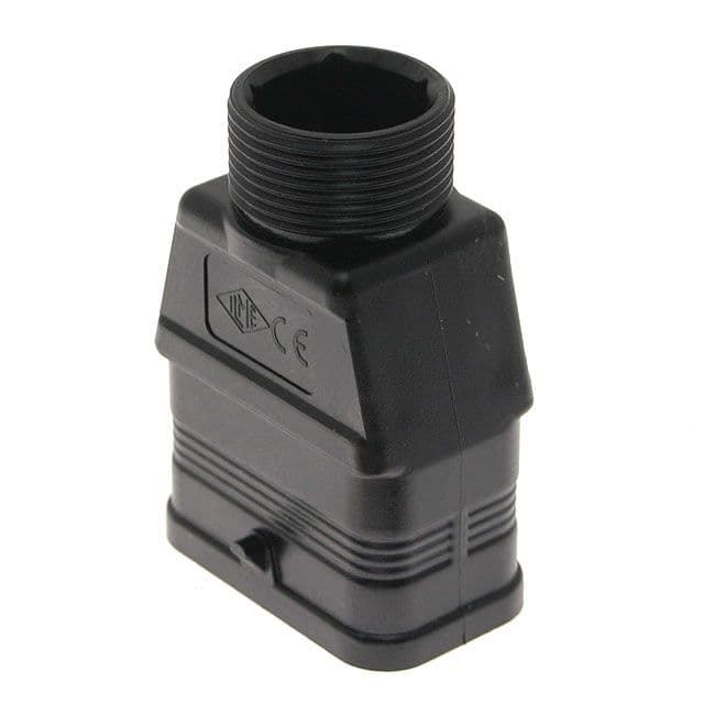 Mencom CQ-08V Plastic, Rectangular Hood, size 32.13, 2 Pegs, Top PG21 male threaded entry CQ-08V on Advantage Electric Supply