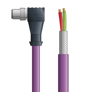 Lapp PB4110101S02 PB4110101S02 - LAPP UNITRONIC® PROFIBUS Cordsets 22 AWG / 1 pair Bus - Violet PVC - M12 Male 90 deg / Wire Leads connectors - 2m PB4110101S02 on Advantage Electric Supply
