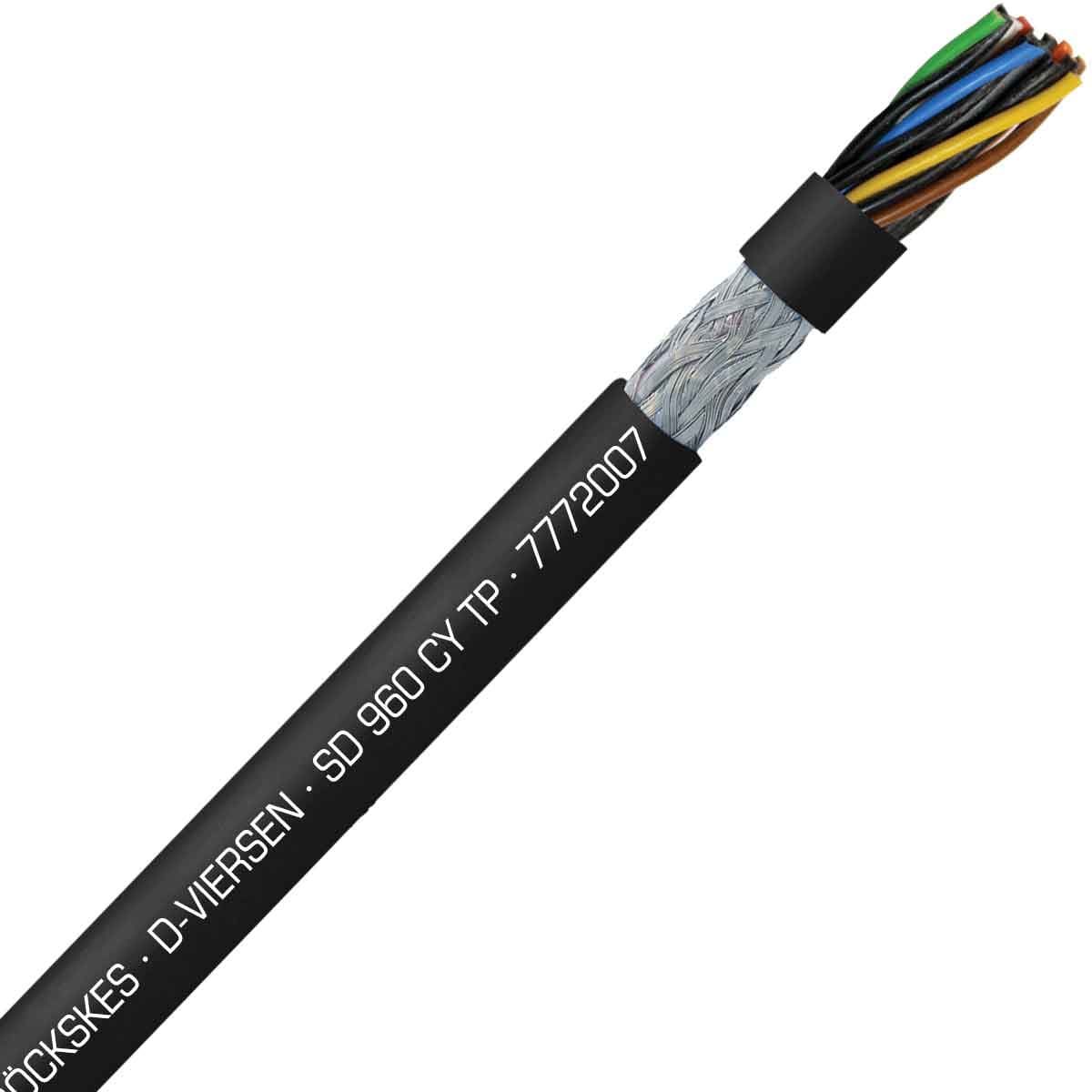 SAB 7772007 S 960 CY TP - 20 AWG/7pr, shielded oil resistant continuous flex PVC paired data cable, UL, CE, RoHS 7772007 on Advantage Electric Supply
