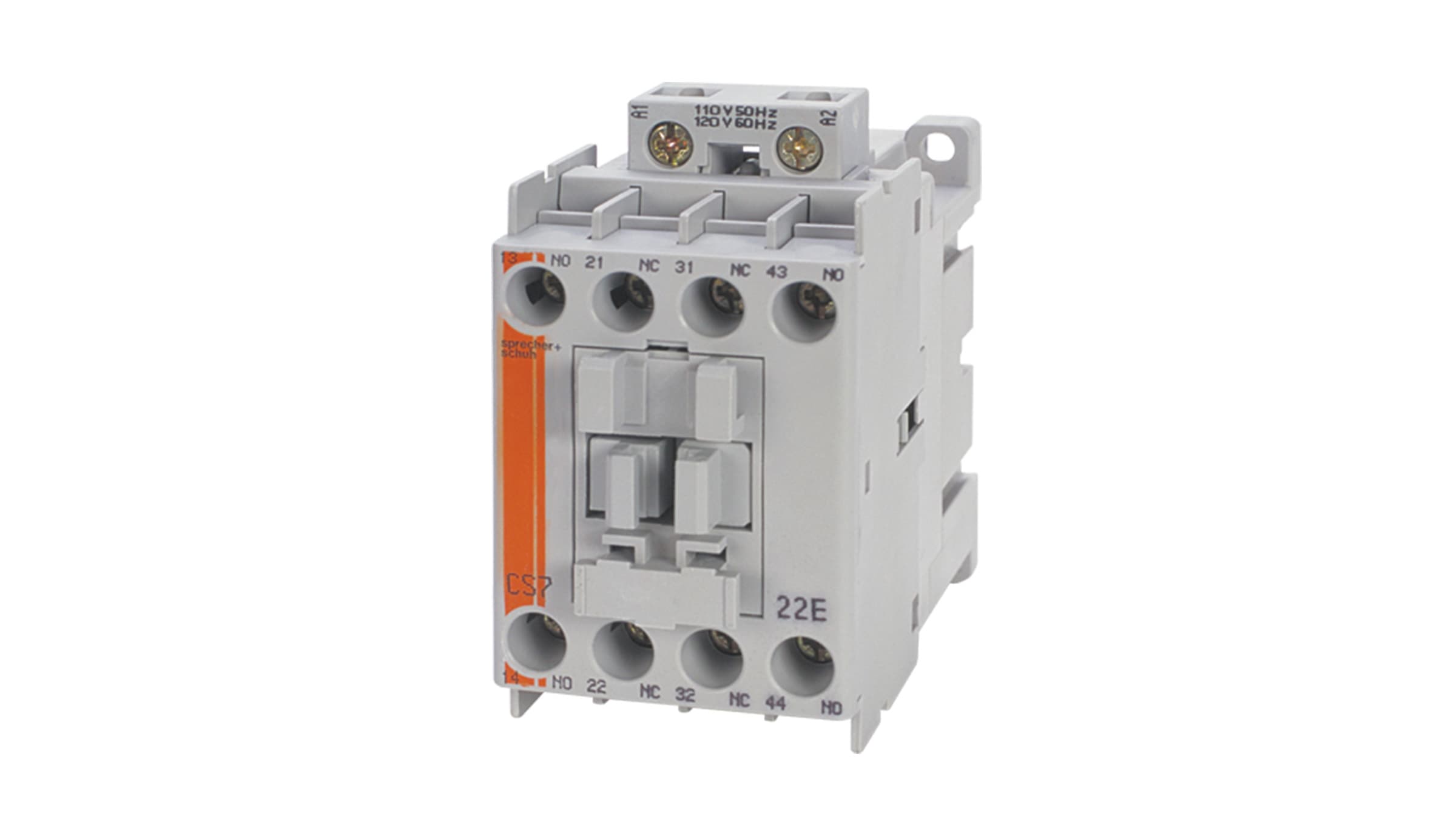 Sprecher + Schuh CS7-22E-120 Sprecher + Schuh CS7-22E-120 - CS7 Control Relay 4-Pole, 2NO 2NC, 110V 50Hz / 120V 60Hz AC CS7-22E-120 on Advantage Electric Supply