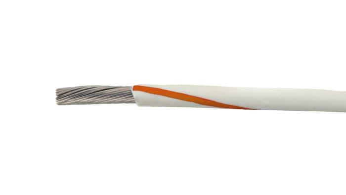 Alpha Wire 1551 WO001 1551 WO001 - Alpha Wire MIL-W-76B/Type MW PVC Hook-Up/Lead Wire - 22 AWG - 7/30 Stranded Conductor - Tinned Copper - 1000V - White/Orange - 1000ft 1551 WO001 on Advantage Electric Supply