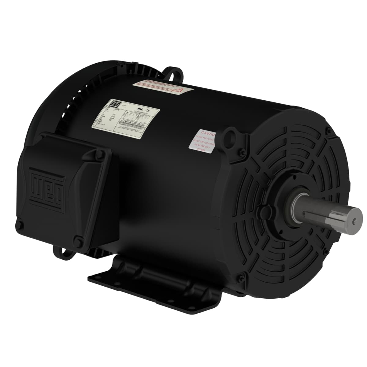 WEG 00718ET3E213T-S Rolled Steel NEMA Premium Efficiency 7.5 HP 4P 213/5T 3Ph 230/460//190-220/380-415 V 60 Hz IC411 - TEFC - Foot-mounted 00718ET3E213T-S on Advantage Electric Supply
