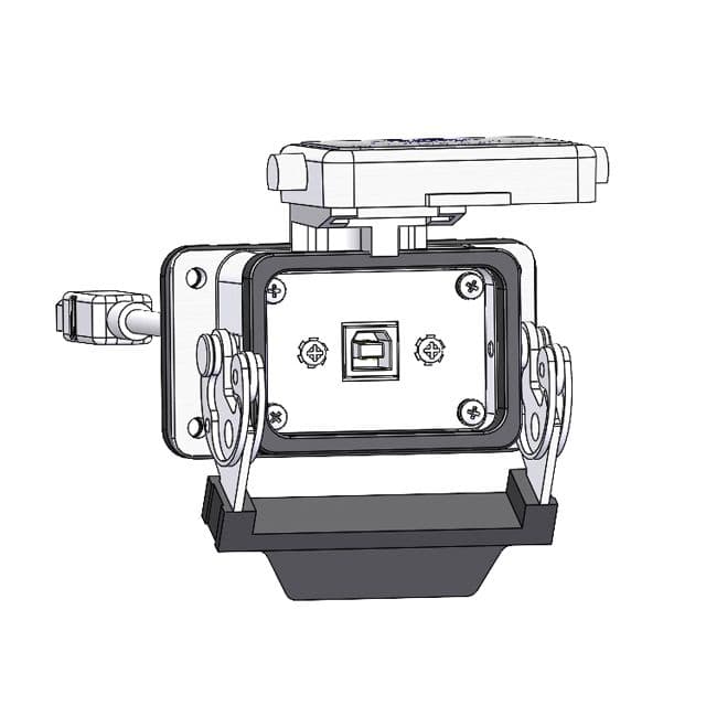Mencom D-USBBB-06-06LS Panel Interface Connector with, form B female USB to form B male USB cable, 6', in a 06LS housing D-USBBB-06-06LS on Advantage Electric Supply