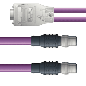 Lapp PB4110158F01 PB4110158F01 - LAPP UNITRONIC® PROFIBUS Cordsets 24 AWG / 1 pair Bus - Violet Polyurethane (PUR) - M12 Male and M12 Male / D-sub Straight connectors - 1m PB4110158F01 on Advantage Electric Supply