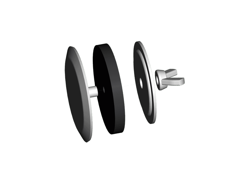 Saginaw Control SCE-ASPBG-09-25 Plugs, Hole - Bulk, Height:1.40", Width:1.40", Depth:0.50",  SCE-ASPBG-09-25 on Advantage Electric Supply