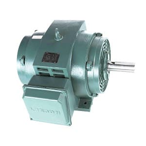 Leeson 170154.6 General Purpose; 125HP; 404TS Frame Size; 3600 Sync RPM; 230/460 Voltage; AC; DP Enclosure; NEMA Frame Profile; Three Phase; 60 Hertz; Rigid; Base; 2-1/8" Shaft Diameter; 10" Base to Center of Shaft; 29.76" Overall Length; 94.5 Efficiency Full Load 170154.6 on Advantage Electric Supply