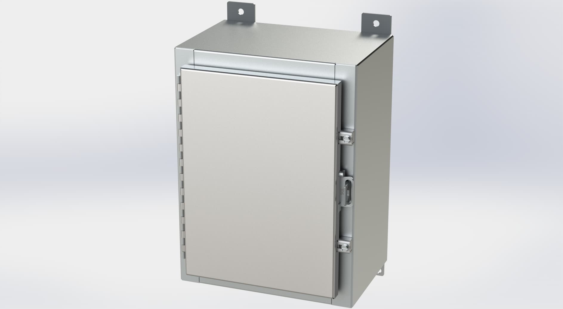 Saginaw Control SCE-16H1208SS6LP Nema 4X LP Enclosure, Height:16.00", Width:12.00", Depth:8.00", #4 brushed finish on all exterior surfaces. Optional sub-panels are powder coated white. SCE-16H1208SS6LP on Advantage Electric Supply