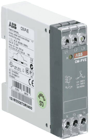 ABB Control 1SVR550870R9400 1SVR550870R9400 ABB Control - CM-PVE UNDER & OVERVOLT. 3PH.+N 1SVR550870R9400 on Advantage Electric Supply