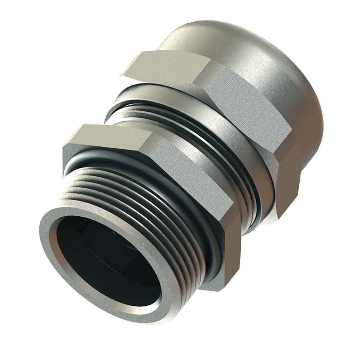SAB EM2-50L SAB EM2-50L Nickel Plated Brass EMC-2 Grounding Gland with longer M50 threads EM2-50L on Advantage Electric Supply