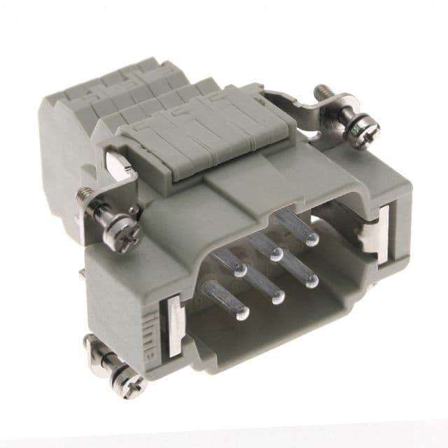 Mencom CSSM-06 Standard, CSS series, Male Rectangular Insert, size 44.27, 6 pin, 16 amp, Double entry Standard Spring CSSM-06 on Advantage Electric Supply