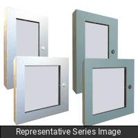 Hammond Manufacturing 1481WSSDH1612 Window Kit N4X, Deep Hinged - Viewing Area 10 x 3 - 316SS 1481WSSDH1612 on Advantage Electric Supply