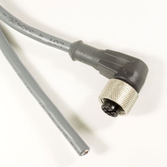 Alpha Wire AW0400105 SL359 OBSOLETE - Alpha Connect Cordset - M12 Female 90° to Cut End - 22AWG 4 Poles - AW0400105 - Slate - 10M (32.8ft) AW0400105 SL359 on Advantage Electric Supply