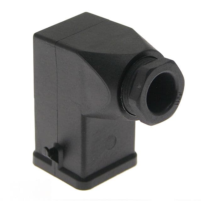 Mencom CK-03VAN Plastic, Rectangular Hood, size 21.21, 2 Pegs, Side PG11 cable entry, Black CK-03VAN on Advantage Electric Supply