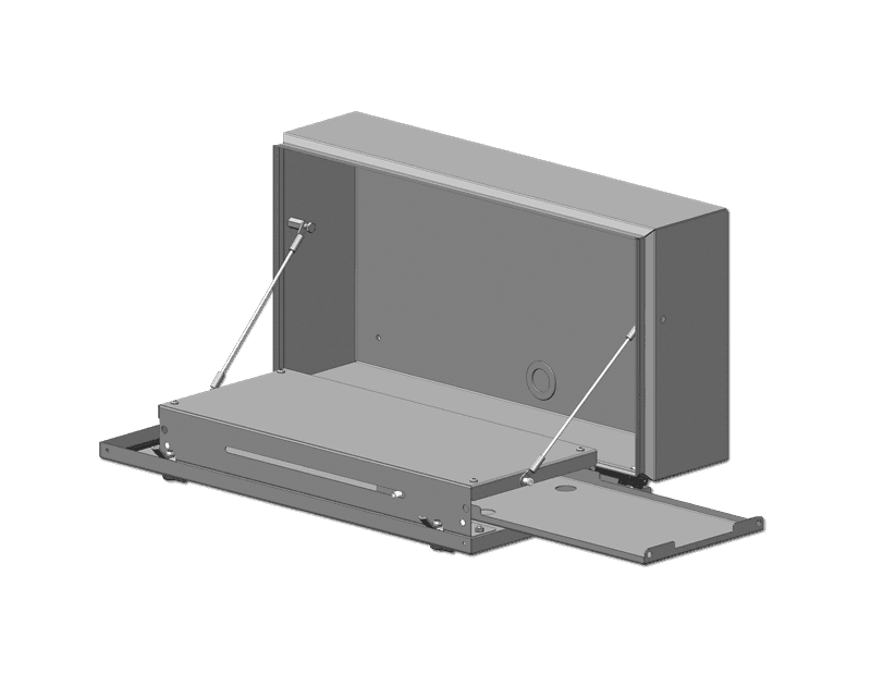 Saginaw Control SCE-24KB Keyboard, Enclosure, Height:12.25", Width:24.00", Depth:6.00", SCE-24KB on Advantage Electric Supply