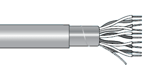 Alpha Wire 2463L SL001 Alpha Essentials Multi-Pair Low Smoke Zero Halogen (LSZH) Cable - Foil Shield - 22 AWG 4 Pair - Gray - 300V - 1000ft - Alpha 2463L SL001 2463L SL001 on Advantage Electric Supply