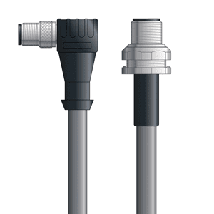Lapp DN4110090S05 DN4110090S05 - LAPP UNITRONIC® DeviceNet Cordsets 15 & 18 AWG / 1 + 1 pair Bus - Gray PVC - M12 Male 90 deg / M12 Male Bulkhead connectors - 5m DN4110090S05 on Advantage Electric Supply