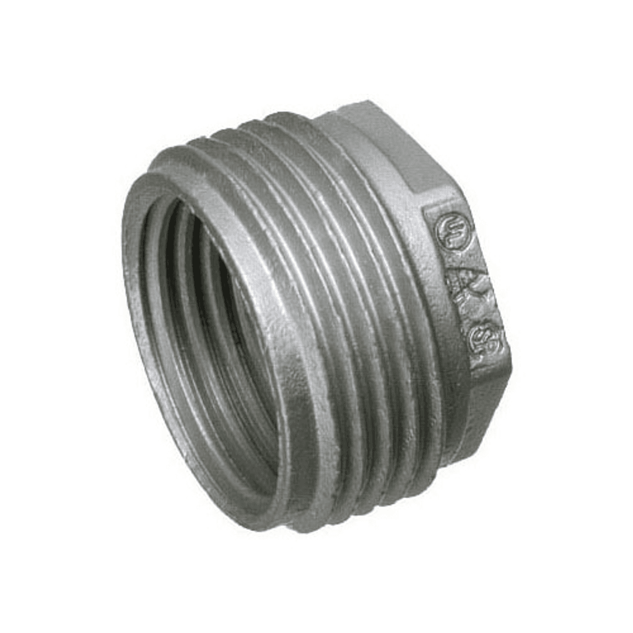 Arlington Industries 522 3/4" x 1/2", Silver Color, Die-Cast Zinc, Threaded Hex Head, IMC/Rigid Conduit Reducing Bushing (50 per Pack) 522 on Advantage Electric Supply