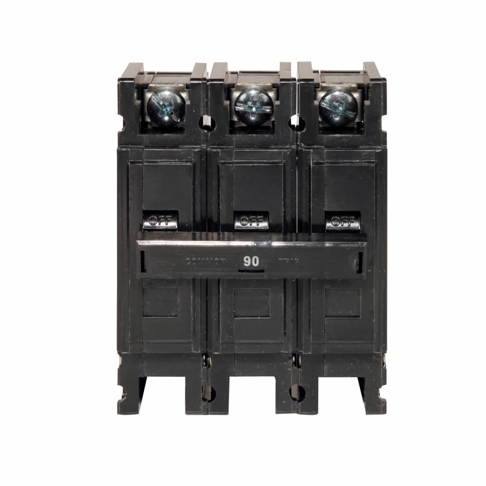 Eaton QC3090HT QC3090HT Eaton - Eaton Quicklag Type QC Industrial Thermal-Magnetic Circuit Breaker,Industrial circuit breaker,90 A,10 kAIC,Three-pole,240 V,Thermal-magnetic,Cable-in/cable-out,QC,Ring or spade lug terminals QC3090HT on Advantage Electric Supply