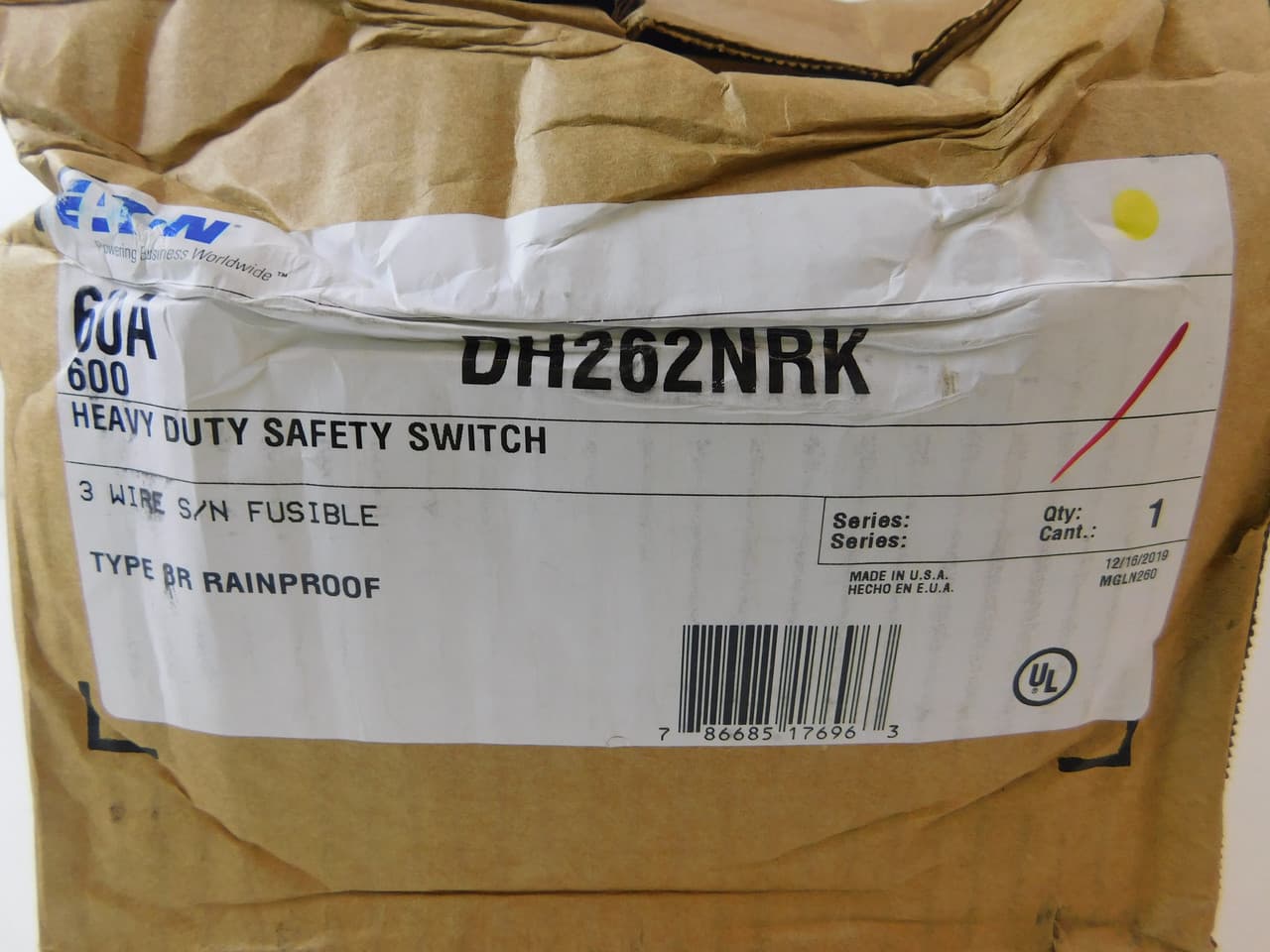 DH262NRK on Advantage Electric Supply