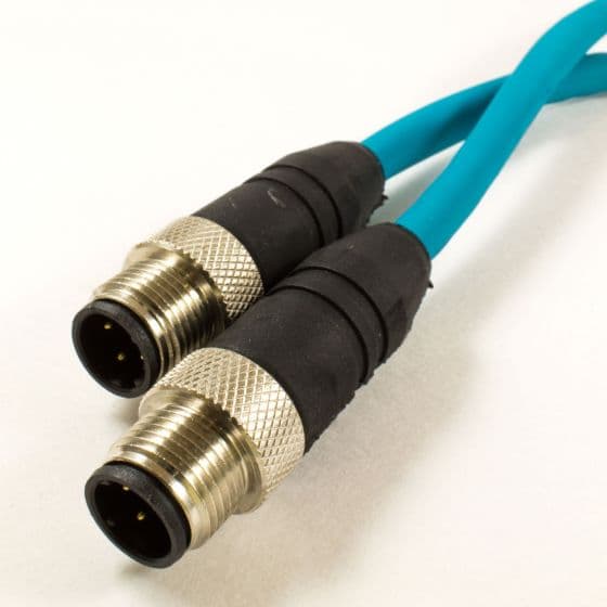 Alpha Wire DR04DR118 TL357 OBSOLETE - Alpha Connect Cordset - M12 Male Straight to M12 Male Straight - 24AWG 2 Poles - DR04DR118 - Teal - 3M (9.84ft) DR04DR118 TL357 on Advantage Electric Supply