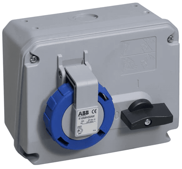 ABB Control 2CMA167820R1000 2CMA167820R1000 ABB Control - Switched interlocked socket-outlet, 9h, 16A, IP67, 3P+N+E 2CMA167820R1000 on Advantage Electric Supply