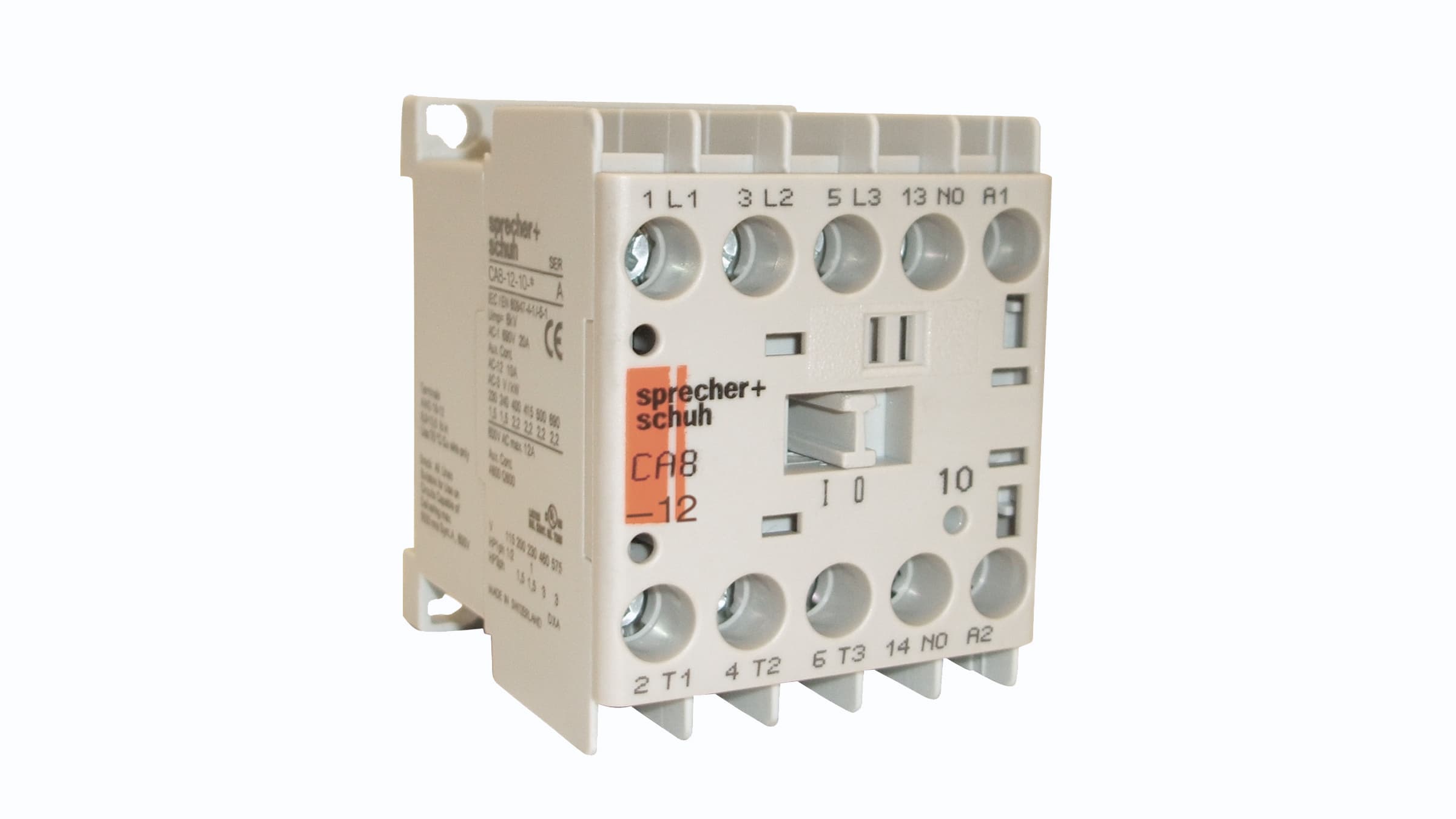 Sprecher + Schuh CA8-12C-10-24D Sprecher + Schuh CA8-12C-10-24D - CA8 Miniature Contactor, 12A, 24V DC, 1NO CA8-12C-10-24D on Advantage Electric Supply