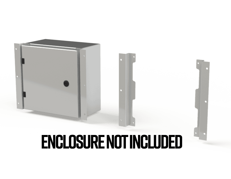 Saginaw Control SCE-ELFM12H EL Flush Mount Frame, Height:11.85", Width:2.43", Depth:1.08", ANSI-61 Gray Powder Coat SCE-ELFM12H on Advantage Electric Supply