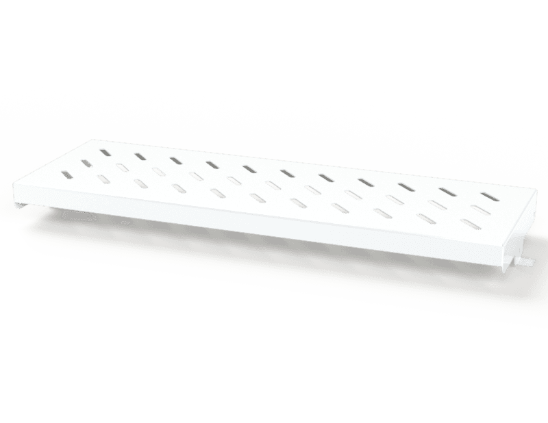 Saginaw Control SCE-8VESTS Shelf, Stationary, Height:1.50", Width:23.75", Depth:8.00", Powder coated white. SCE-8VESTS on Advantage Electric Supply