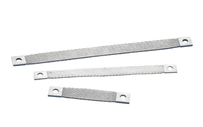 Eriflex 554367 554367 Erico - Ground Stainless Steel Braid, flat, 250mm length, CPI 70-250-12 554367 on Advantage Electric Supply