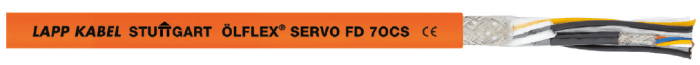 Lapp 1023370 1023370 - LAPP ÖLFLEX® SERVO FD 7OCS 16 AWG 6 conductor - Shielded Multiconductor - Orange Polyurethane (PUR) Jacket 1023370 on Advantage Electric Supply