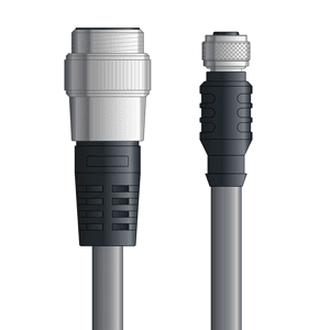 Lapp DN4110027F01 DN4110027F01 - LAPP UNITRONIC® DeviceNet Cordsets 14 & 18 AWG / 1 + 1 pair Bus - Gray PVC - 7/8 in Male / M12 Female connectors - 1m DN4110027F01 on Advantage Electric Supply