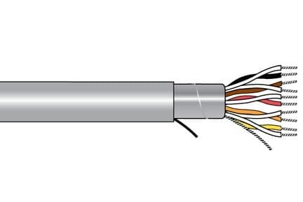 Alpha Wire 5692 SL002 Alpha Xtra-Guard®1 Foil Shield Multipair Cable - 26 AWG 4 Pair - Slate - 300V - 500 ft 5692 SL002 on Advantage Electric Supply